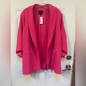 NWT - Dakota Blue Blazer - Hot Pink Open-Front Blazer Jacket – Size XL